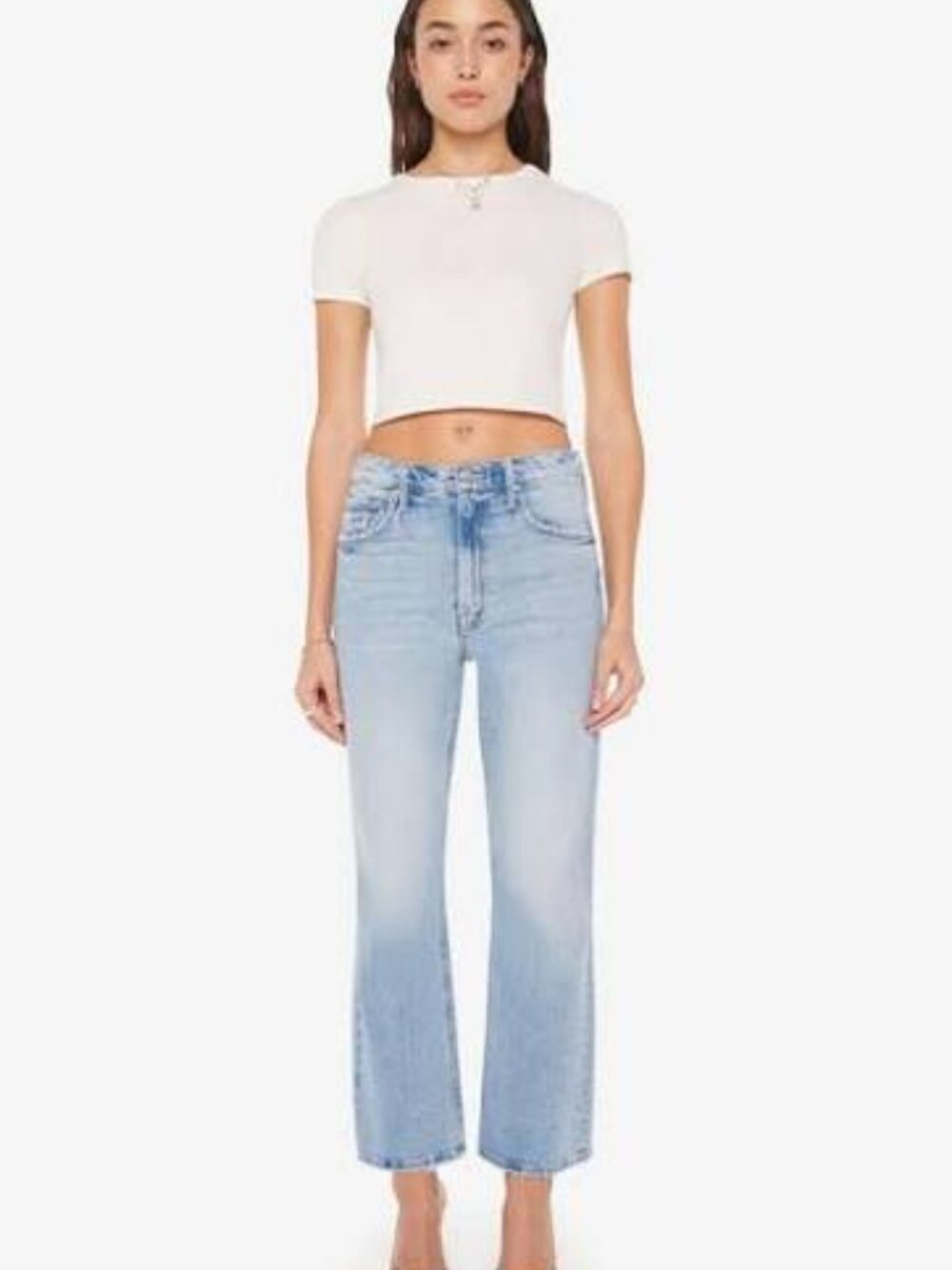 MOTHER The Scooter Ankle Jeans "Don't Be A Square" | Size 26 | Super High Rise